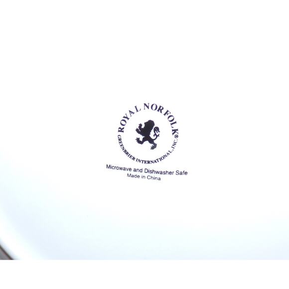 Royal Norfolk Dinner Plates Acorn Autumn Pattern Microwave Dishwasher Safe 10.5" - Picture 2 of 2